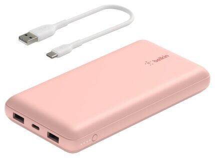 Belkin 15W 20000mAh Portable Power Bank - Rose Gold