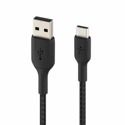 Belkin 3m USB-C to USB-A Braided Charging Cable - Black