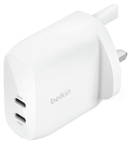 Belkin 60W USB-C Dual Port Wall Charger - White