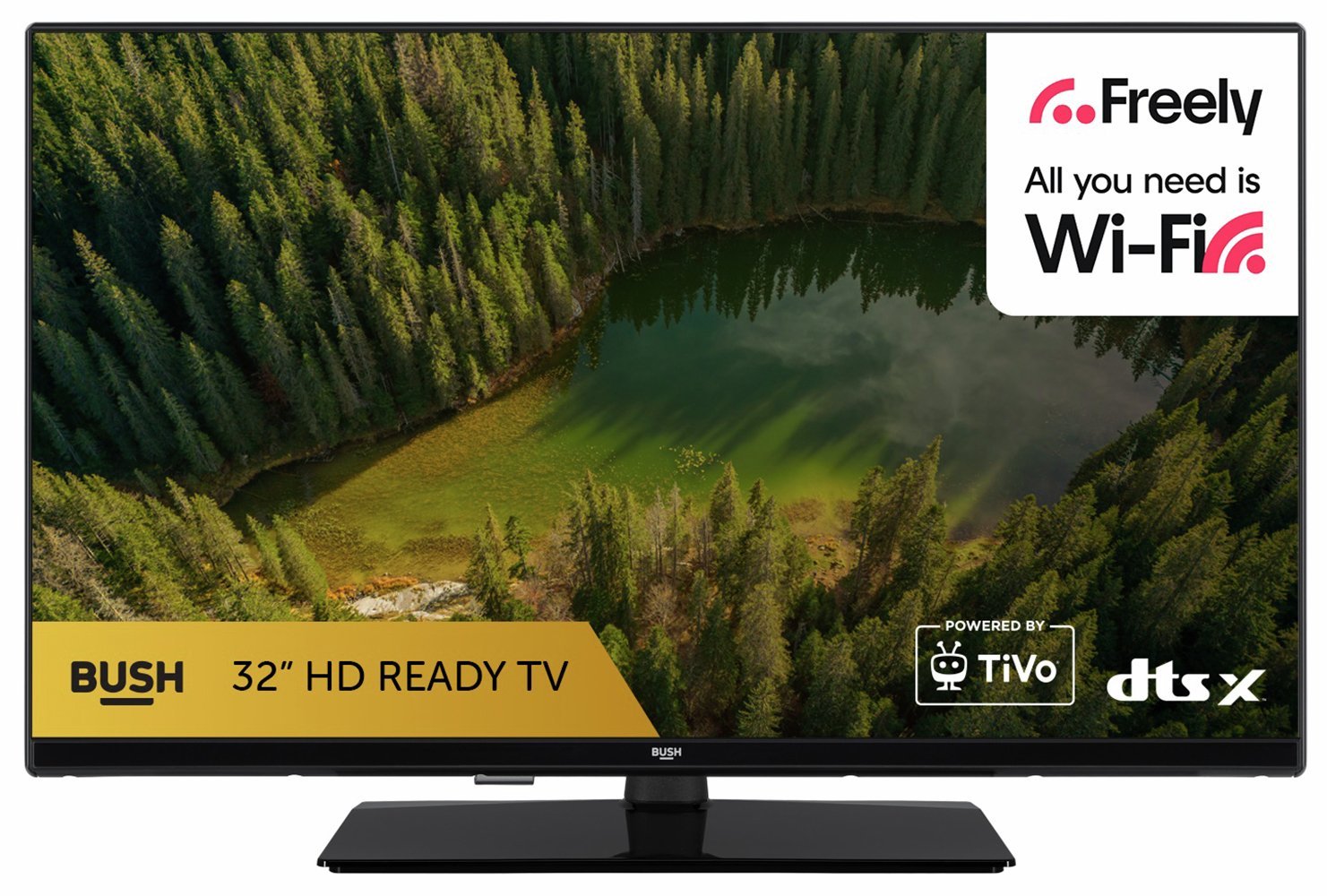 Bush 32 Inch 32HT25CB Smart HD Ready HDR LED TiVo Freely TV