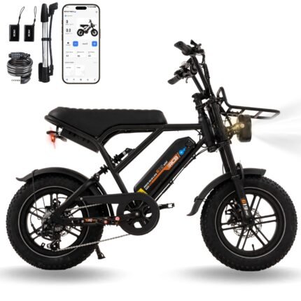 Electric City Bikes G19Mini, E-bikes 4.0" x 16",APP&NFC