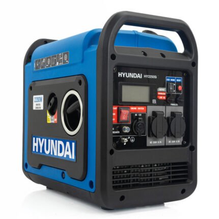 Hyundai 2200W / 2.2kW Petrol Inverter Generator, Pure Sine Wave Output, Lightweight, Quiet Running | HY2250Si