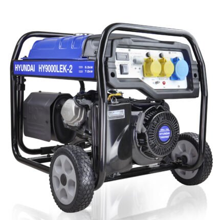 Hyundai HY9000LEk-2 Petrol Generator 7kW / 8.75kVa* Recoil & Electric Start