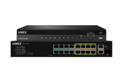 Lorex 4K (32 Camera Capable) Elite Series 8TB NVR with 16 Channel PoE Switch