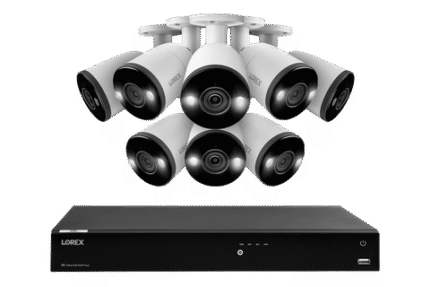 Lorex Fusion Series 4K 16 Camera Capable (Wired or Fusion Wi-Fi) 4TB Wired NVR System with H13 Bullet Cameras