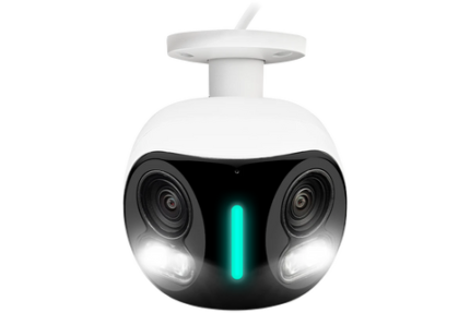 Lorex H20 4K IP Wired Dual Lens Security Camera with Smart Security Lighting and Smart Motion Detection