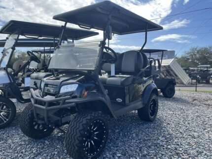 2025 Club Car Onward Lifted 4-Passenger HP Lithium | Metallic Tuxedo Black | Zero-Maintenance Power! - Golf Carts Nation | Street-Legal LSV & Custom Carts