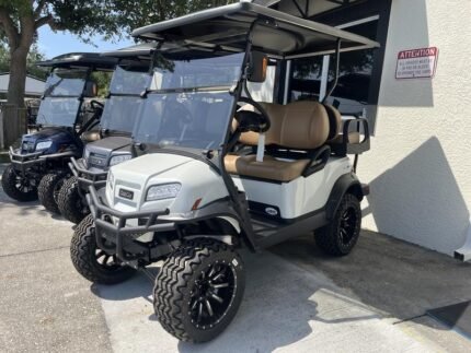 2025 Club Car Onward Lifted 4-Passenger XR Lithium | Glacier White | Extended Range Electric Sale! - Golf Carts Nation | Street-Legal LSV & Custom Carts