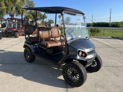 2025 E-Z-GO Liberty ELiTE Lithium PTV | Metallic Charcoal | 4 Forward-Facing Seats Sale! - Golf Carts Nation | Street-Legal LSV & Custom Carts