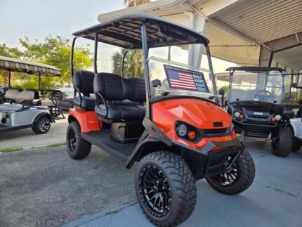 2025 E-Z-GO Liberty ELiTE Lithium PTV | Solar Flare | 4 Forward-Facing Seats | Sale Price! - Golf Carts Nation | Street-Legal LSV & Custom Carts