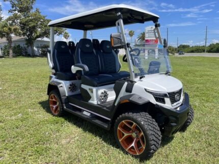 2025 Evolution D-Max XT4 for Sale | 4WD 4-Seater with 24-Speaker Sound - Golf Carts Nation | Street-Legal LSV & Custom Carts
