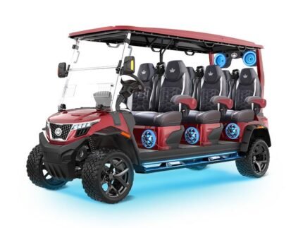 2025 Evolution D-Max XT6 for Sale | 4WD 6-Seater with 24-Speaker Sound - Golf Carts Nation | Street-Legal LSV & Custom Carts