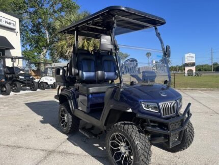 2025 Evolution D5 Maverick 2+2 Mediterranean Blue | 4-Seater Lifted Cart - Golf Carts Nation | Street-Legal LSV & Custom Carts