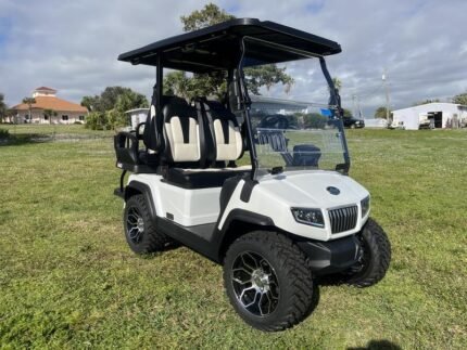 2025 Evolution D5 Ranger 2+2 Pearl White | 4-Seater Luxury Golf Cart - Golf Carts Nation | Street-Legal LSV & Custom Carts