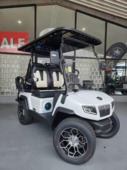 2025 Evolution D5 Ranger 2+2 Plus Arctic Gray | Cart with CarPlay - Golf Carts Nation | Street-Legal LSV & Custom Carts
