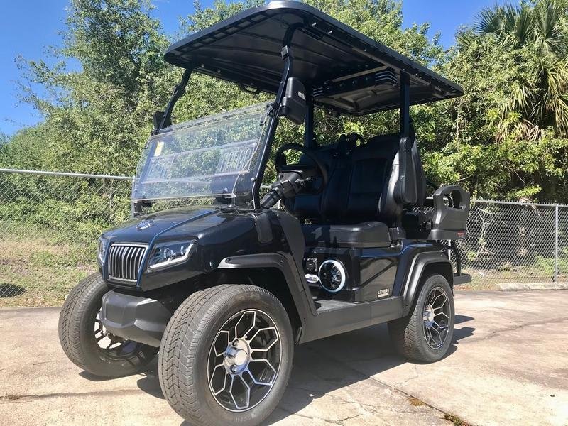 2025 Evolution D5 Ranger 2+2 Plus Black Sapphire | Cart with CarPlay - Golf Carts Nation | Street-Legal LSV & Custom Carts