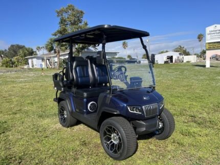 2025 Evolution D5 Ranger 2+2 Plus Portimao Blue | Cart with CarPlay - Golf Carts Nation | Street-Legal LSV & Custom Carts