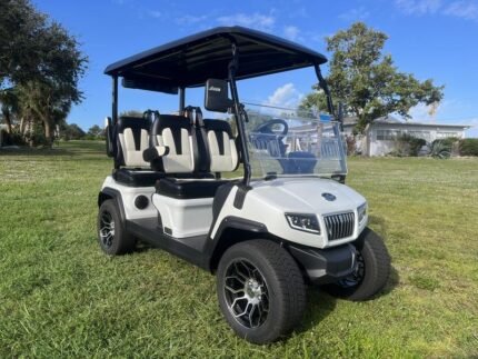 2025 Evolution D5 Ranger 4 Pearl White | Forward-Facing 4-Seater Cart - Golf Carts Nation | Street-Legal LSV & Custom Carts