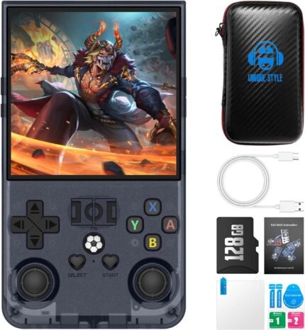 Denver GMP-290 Handheld Gaming Console – Black | 2.5" Screen | 200 Built-in Retro Games