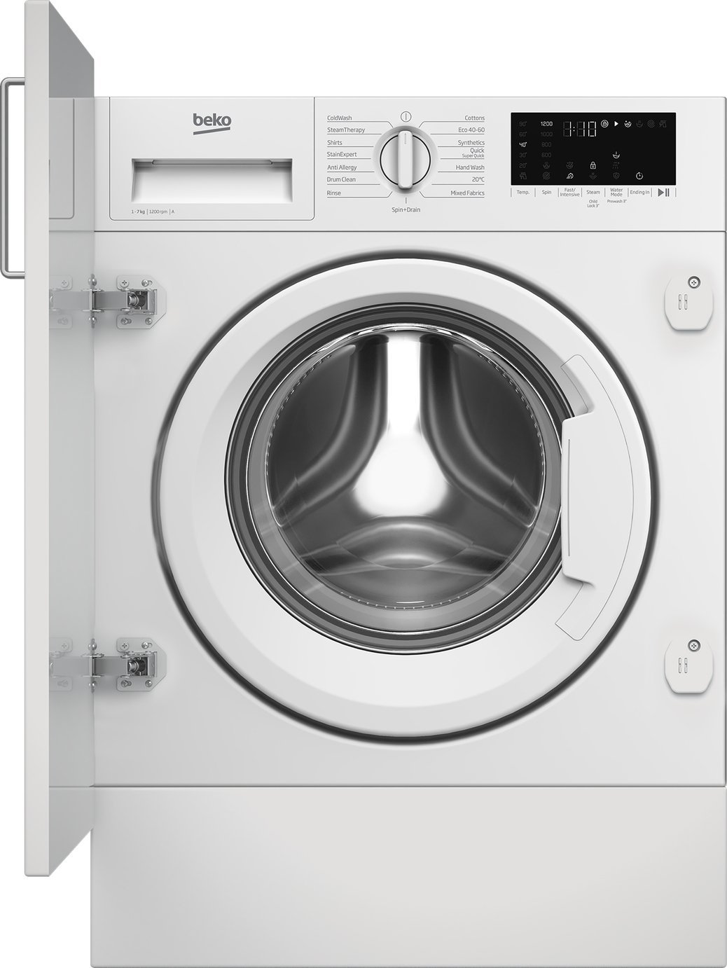 Beko WTIK72121 7KG 1200 Spin Integrated Washing Machine