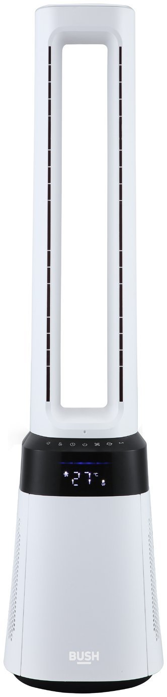 Bush Bladeless 2-in-1 Fan and Air Purifier - Black & White