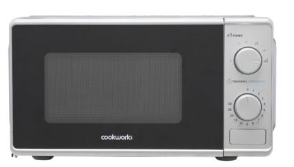 Cookworks 700W Manual Microwave - Silver