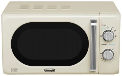 De'Longhi Argento Flora 800W Standard Microwave - Cream
