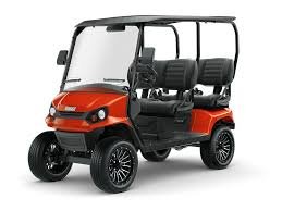 2025 E-Z-GO Liberty ELiTE Lithium PTV – Solar Flare | 4 Forward-Facing Seats | Samsung SDI | Sale Price