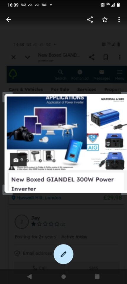 Giandel 3000W Pure Sine Wave Power Inverter DC 12V to AC 240V Converter