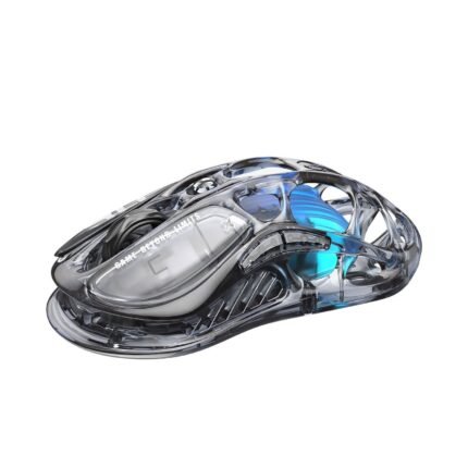 GravaStar Mercury M2 Transparent Wireless Mouse - Black