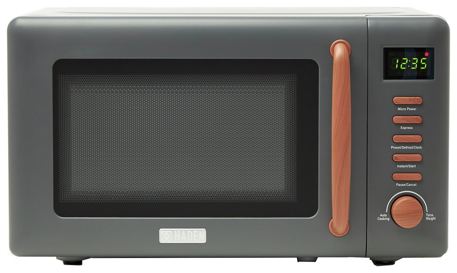 Haden Dorchester 800W Standard Microwave 201324 - Matt Grey