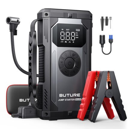 【Hot Sale】Buture Beta06 Car Jump Starter 5000A with Air Compressor