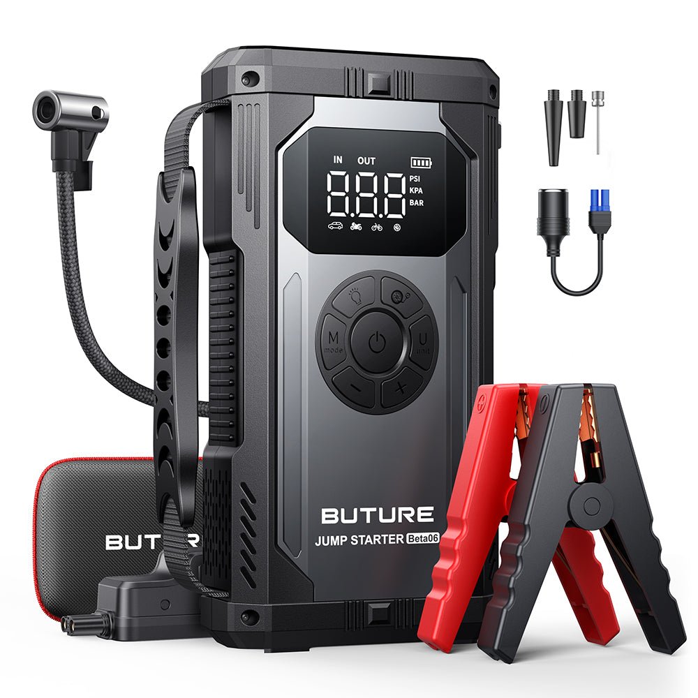 【Hot Sale】Buture Beta06 Car Jump Starter 5000A with Air Compressor