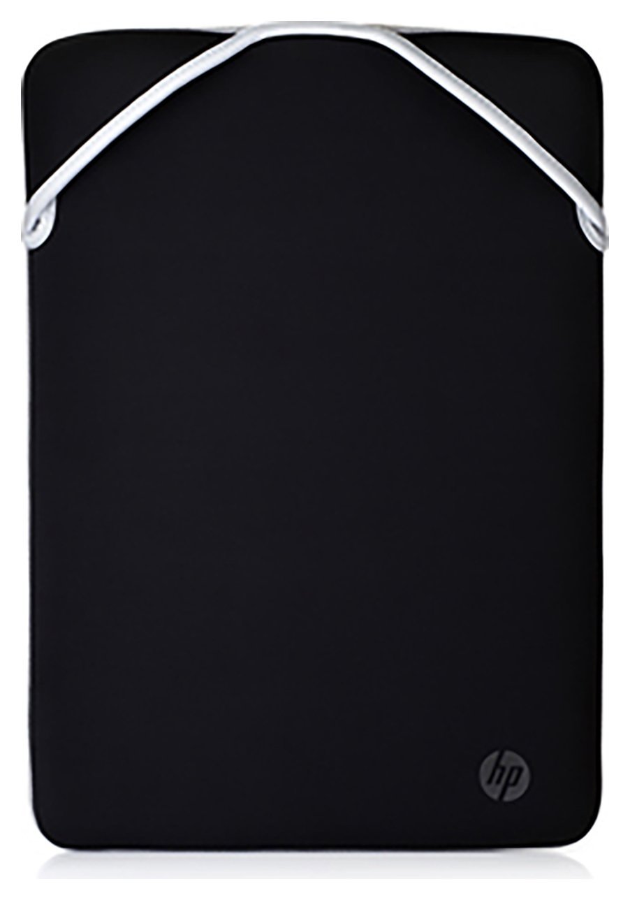 HP 15.6 Inch Reversible Laptop Sleeve - Black & Silver