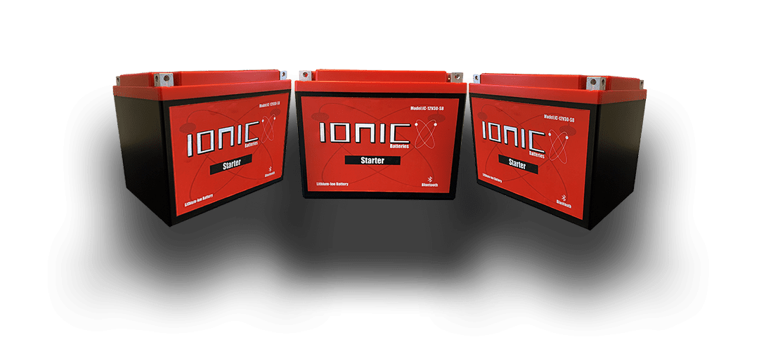Ionic Lithium 12V 100Ah S12M | 1280 CA | LiFePO4 Marine Pontoon Starter Battery