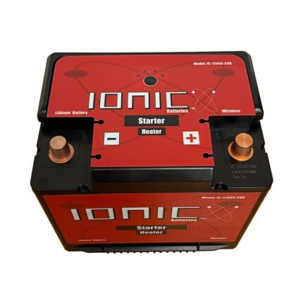 Ionic Lithium 12V S9 | 1400 CA | LiFePO4 Car Post Starter Heater Battery + Bluetooth