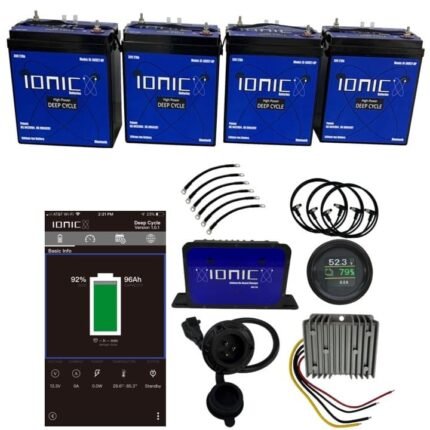 Ionic Lithium 36V 108Ah GC2 LiFePO4 Golf Cart Quadruple Bundle