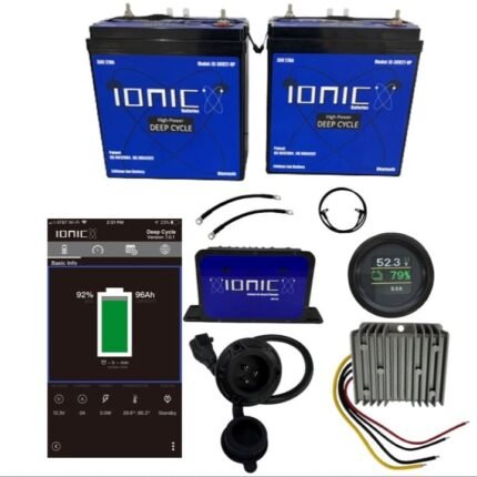 Ionic Lithium 36V 54Ah GC2 LiFePO4 Golf Cart Double Bundle