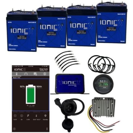 Ionic Lithium 48V 108Ah GC2 LiFePO4 Golf Cart Quadruple Bundle