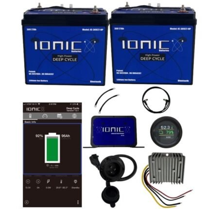 Ionic Lithium 48V 54Ah GC2 LiFePO4 Golf Cart Double Bundle