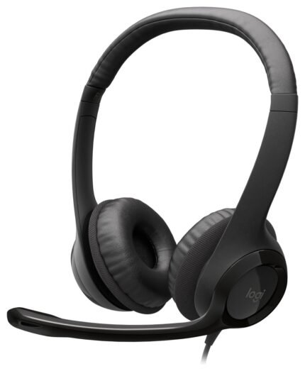Logitech H390 Laptop and PC Wired Headset - Black