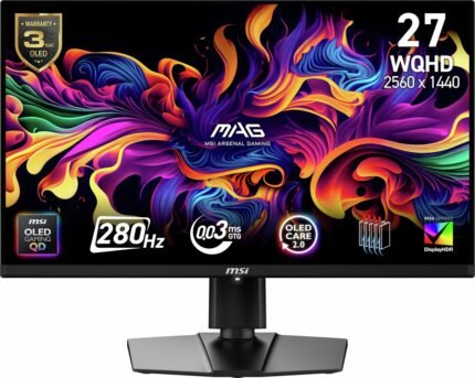 MSI MAG 271QP QD-OLED X28 27 Inch 280Hz WQHD Monitor