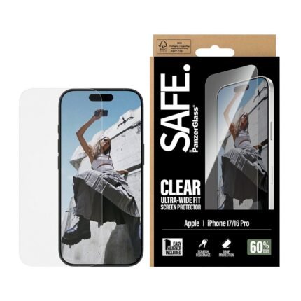 SAFE. By PanzerGlass iPhone 17/16 Pro Screen Protector