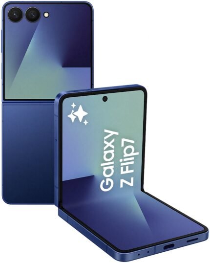 SIM Free Samsung Galaxy Z Flip7 5G 256GB AI Phone - Blue