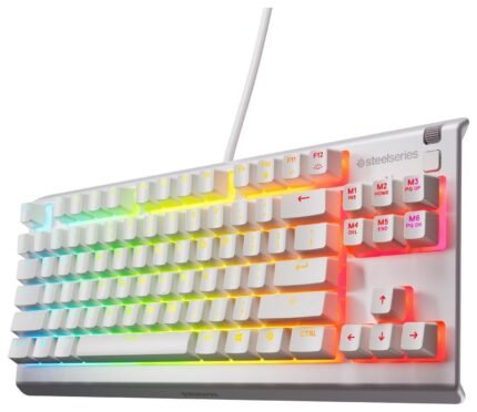 SteelSeries Apex 3 TKL Wired Gaming Keyboard - White