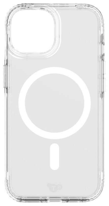 Tech21 EvoClear iPhone 13/14/15/16e/17e Case w/MagSafe Clear