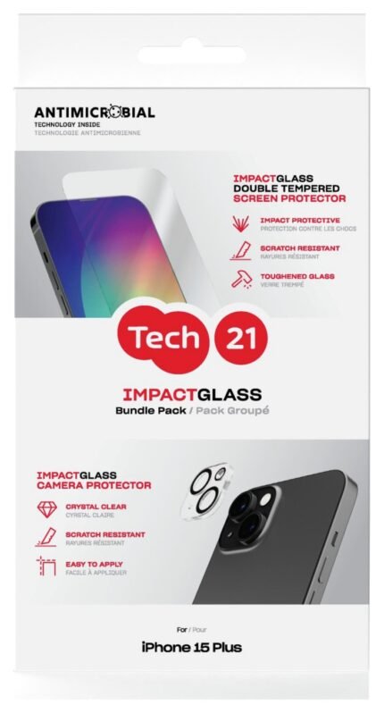 Tech21 iPhone 15 Plus Screen And Camera Protector