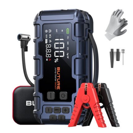 【Top Rated】Buture Beta07 Car Jump Starter 6000A With 160PSI Air Compressor