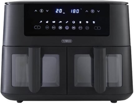 Tower T17151 Vortx Dual Basket 8L Air Fryer - Black