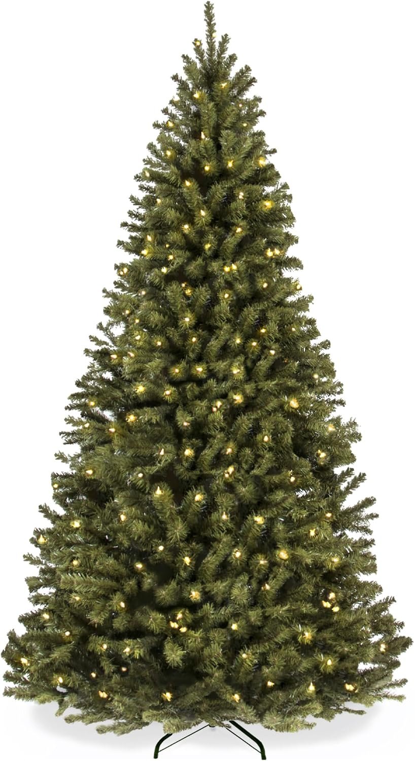10 ft Luxury Pre-Lit Christmas Tree – Pre-Lit Artificial Xmas Tree for Home Decor